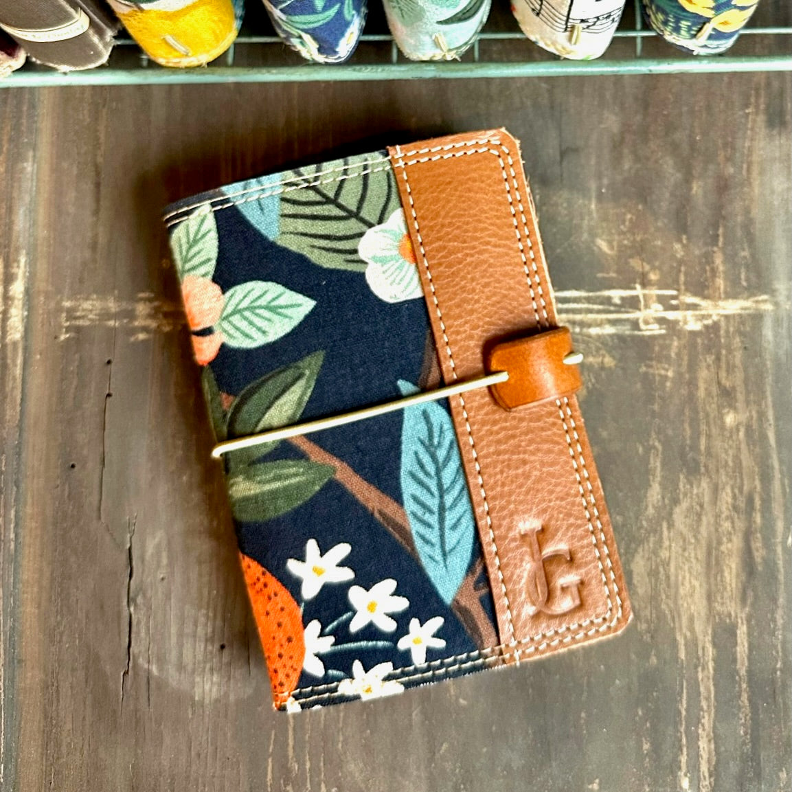 The Mini Journal - Citrus Grove in Navy